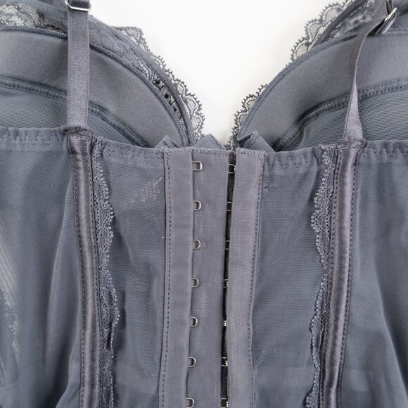 VICTORIA'S SECRET grey corset lingerie size 34B - Picture 5 of 11